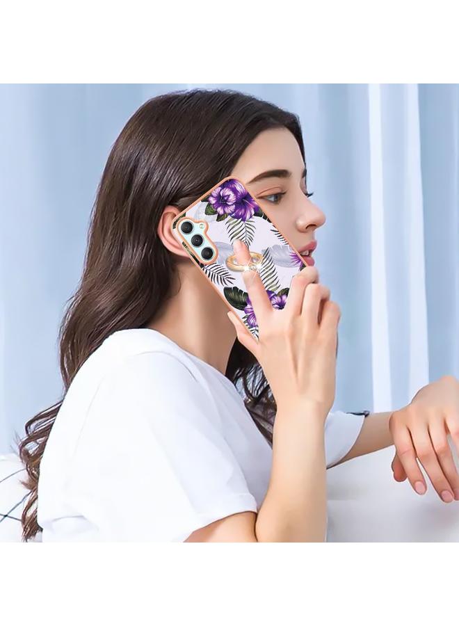 S-TOP Case For Samsung Galaxy A25 5G Electroplating IMD TPU Phone Case with Ring - Image 4