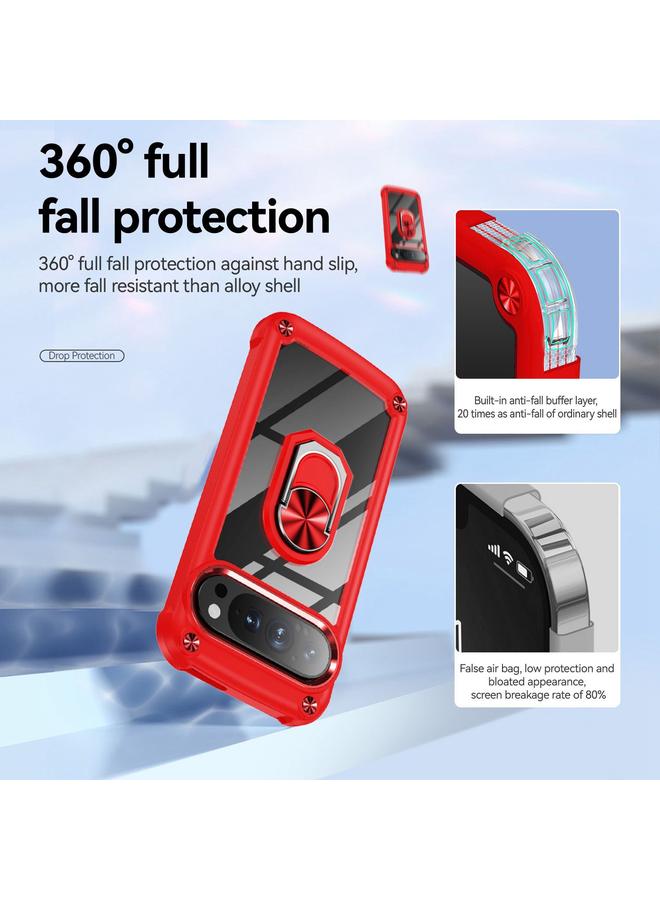 S-TOP Case For Google Pixel 9 / 9 Pro TPU + PC Lens Protection Phone Case with Ring Holder - Image 5