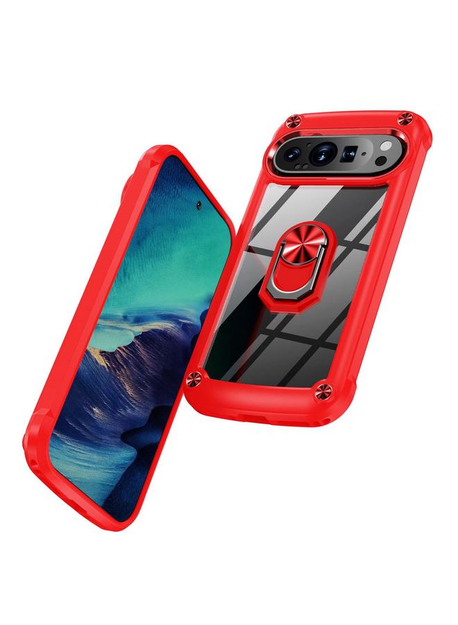 S-TOP Case For Google Pixel 9 / 9 Pro TPU + PC Lens Protection Phone Case with Ring Holder - Image 2