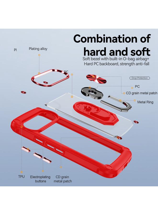 S-TOP Case For Google Pixel 9 / 9 Pro TPU + PC Lens Protection Phone Case with Ring Holder - Image 3