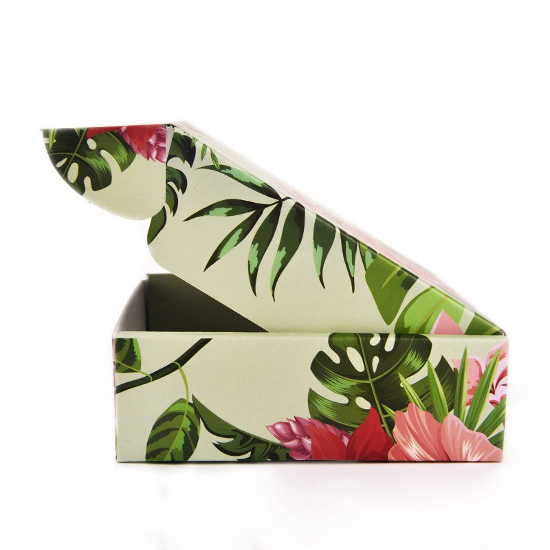 Soxuding Small Shipping Boxes For Small Business Hawaiian Flower Floral 25 Pack, 6x6x2in Recyclable Small Cardboard Boxes For Packaging Shipping Boxes Corrugated Mailer Mailing Packing Gift Boxes - Image 5