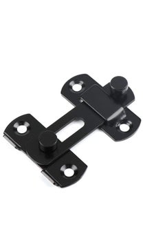SYOSI Door Lock, Stainless Steel Gate Latches Flip Latch Safety Door Bolt Latch Lock, Matte Black  - Image 5