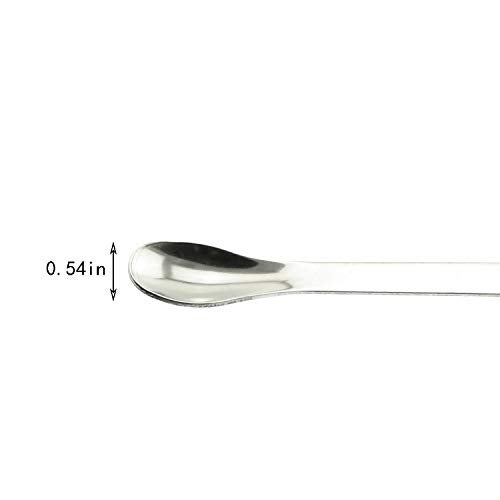 Maxmoral 1 Set Stainless Steel Micro Lab Sampling Scoop Spatulas Combination Reagent Spoon Laboratory Supplies (Pack of 4) - Image 5