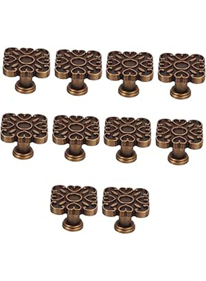 Zinc Alloy Drawer Knobs 10 Pack Comfortable Grip For Kitchen Bathroom Wardrobe Furniture - Image 1