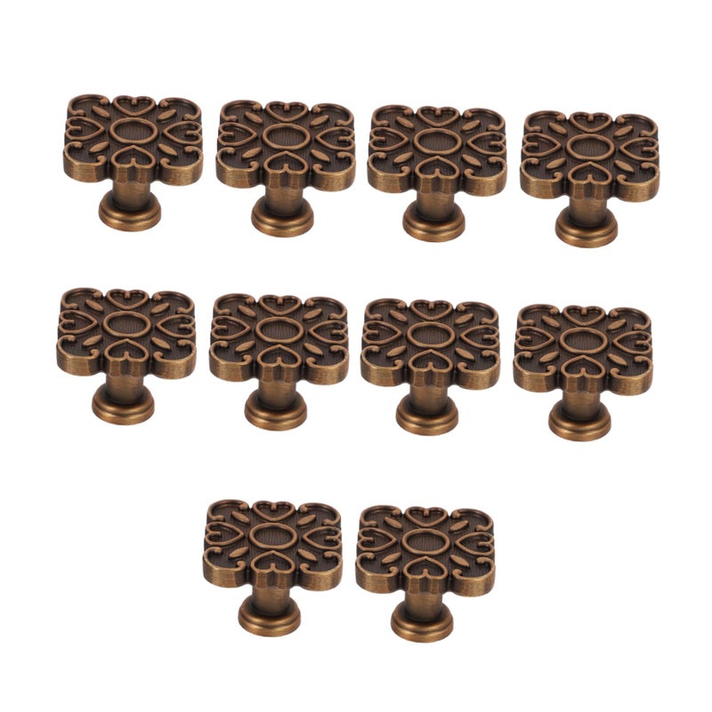 Zinc Alloy Drawer Knobs 10 Pack Comfortable Grip For Kitchen Bathroom Wardrobe Furniture - Image 2