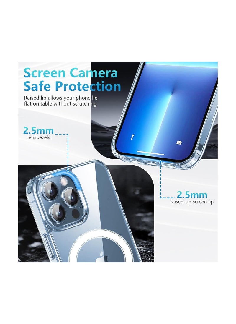 Generic - Clear Magnetic Case for iPhone 13 Pro max compatible with MagSafe magnetic charging. Slim design and soft touch, it provides strong protection against shocks and scratches, with a non-slip surface for better grip. It combines elegance and durability for optimal protection for your phone. - Image 1