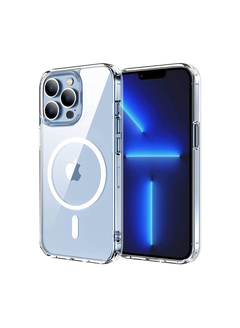 Generic - Clear Magnetic Case for iPhone 13 Pro max compatible with MagSafe magnetic charging. Slim design and soft touch, it provides strong protection against shocks and scratches, with a non-slip surface for better grip. It combines elegance and durability for optimal protection for your phone. - Image 1