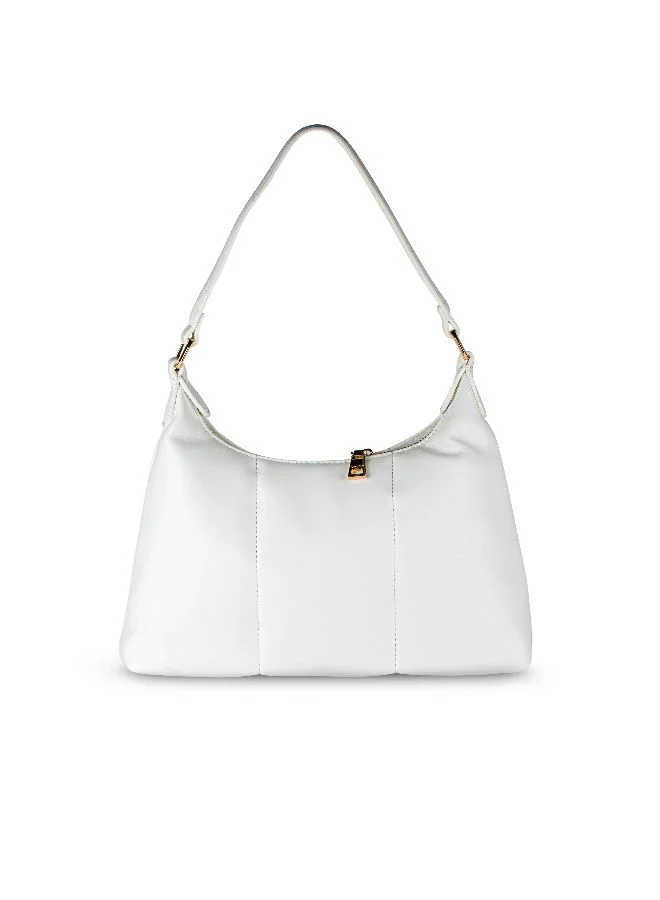 Vincci Women Solid Hobo Bag With Zip Closure