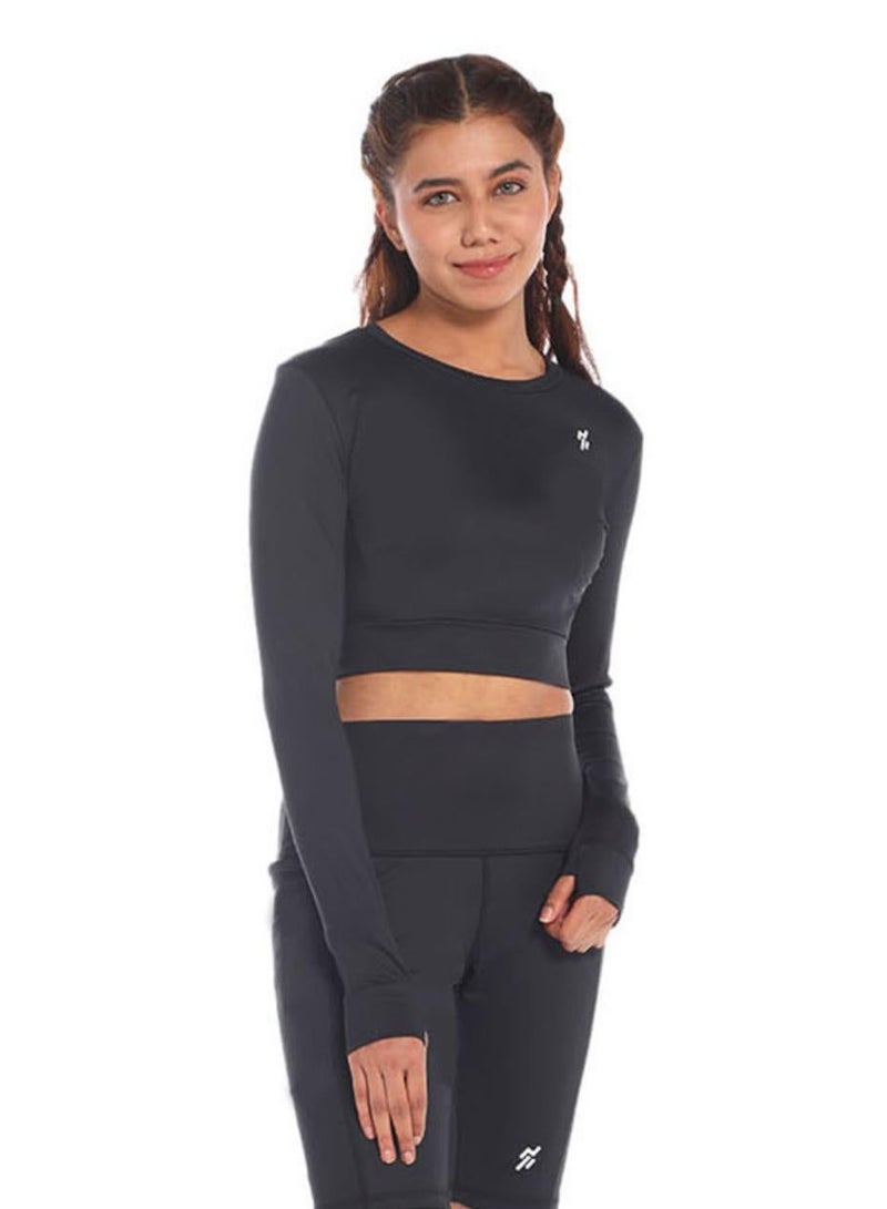 Moveletix Activewear Crop Top Luxury Soft & Women's High-Waisted Running Leggings with Pocket Airpod & Women's High-Waisted Running Shorts with Pocket Airpod - Image 2