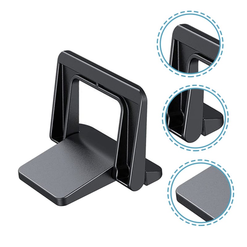 Ergonomic Laptop Stand Foldable Portable for Desk Stability Airflow and Posture Black - Image 5