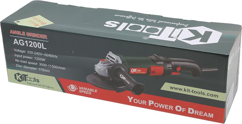 KiTools Electric Angle Grinder Long Handle 4.5 Inch 1200 W - Image 5