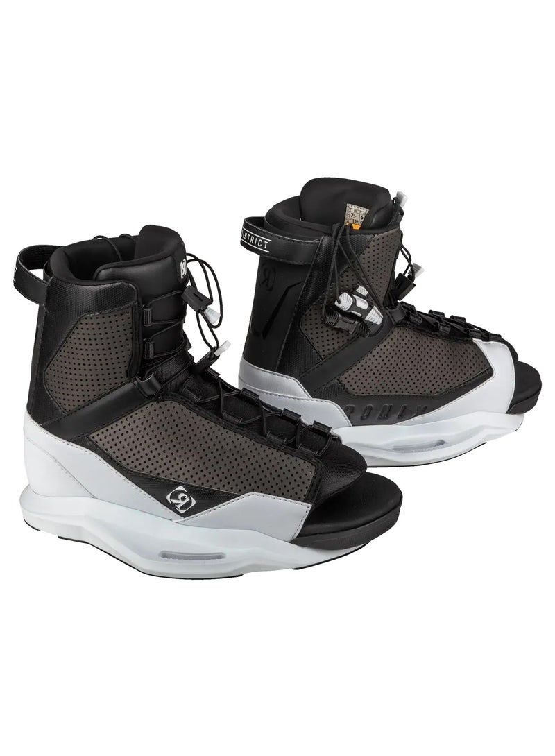 RONIX Ronix District Stage 2 wakeboard boots open toe - White / Black - Image 1