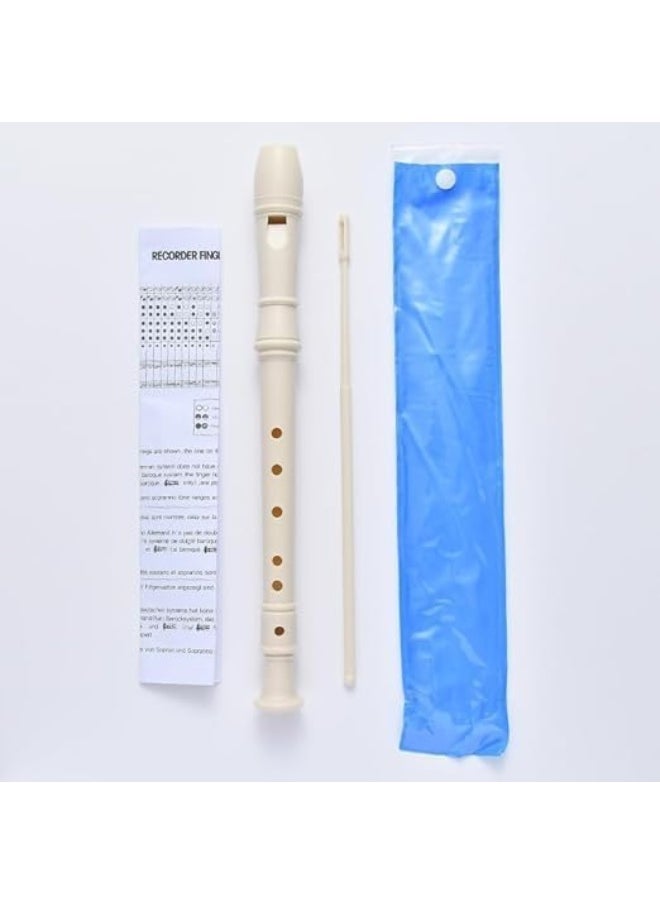 Megarya Megarya 8-Hole German Soprano Recorder With Cleaning Stick And Pouch Beginner Flute  - Image 2