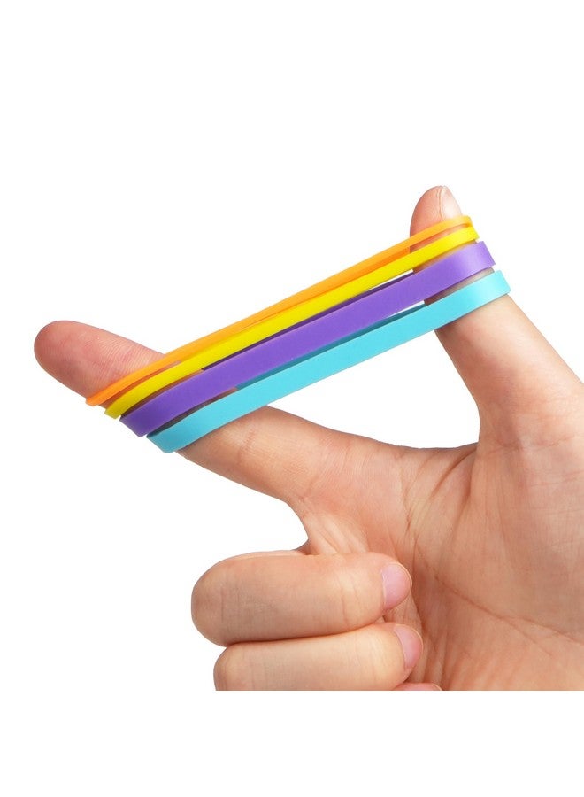 لوتفانسي أشرطة مطاطية، أشرطة مطاطية ملونة متنوعة الأحجام، 1/2 رطل، لوازم مكتبية، تتضمن #64 (3-1/2 × 1/4 بوصة)، و33 (3-1/2 × 1/8 بوصة)، و#19 (3-1/2 × 1/16 بوصة) - Image 5