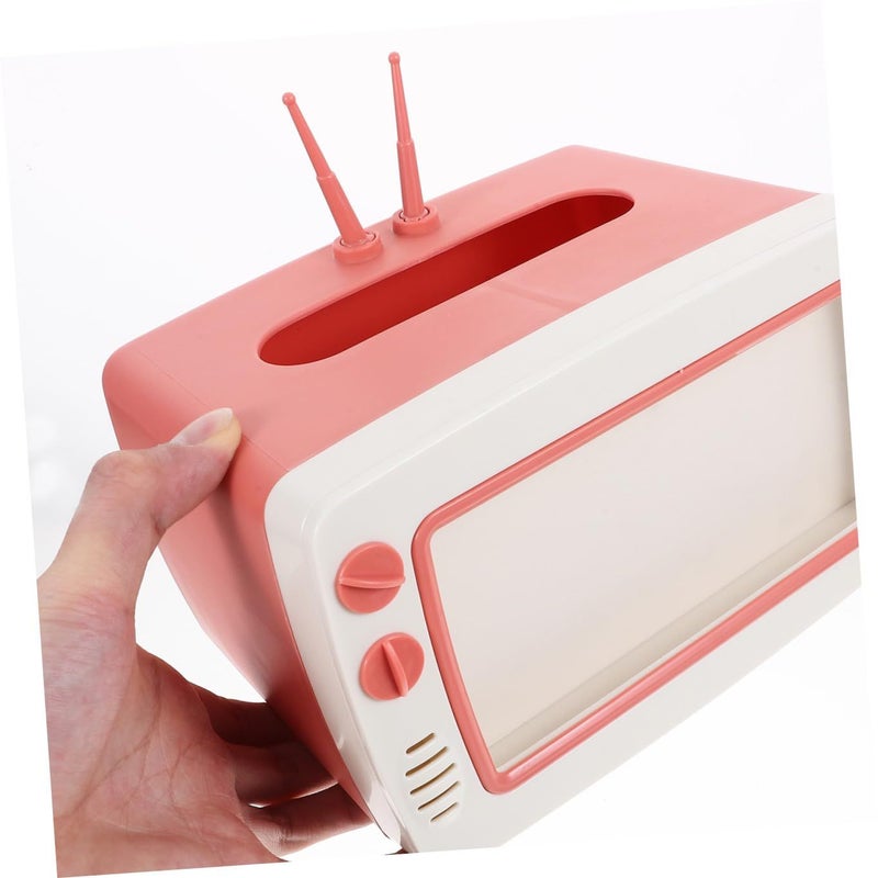 Pink Cherry Blossom Tissue Box Holder with Storage Multifunctional Desktop Dispenser for Home Office - Image 5
