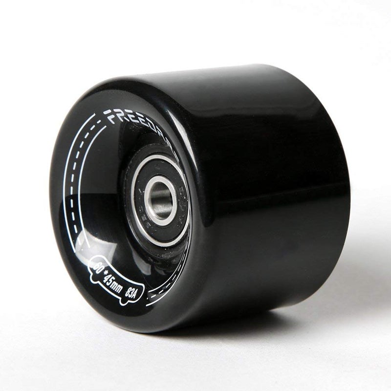 FREEDARE Skateboard Wheels 60mm 83a with Bearings and Spacers Cruiser Wheels (Blue,Pack of 4) - Image 5