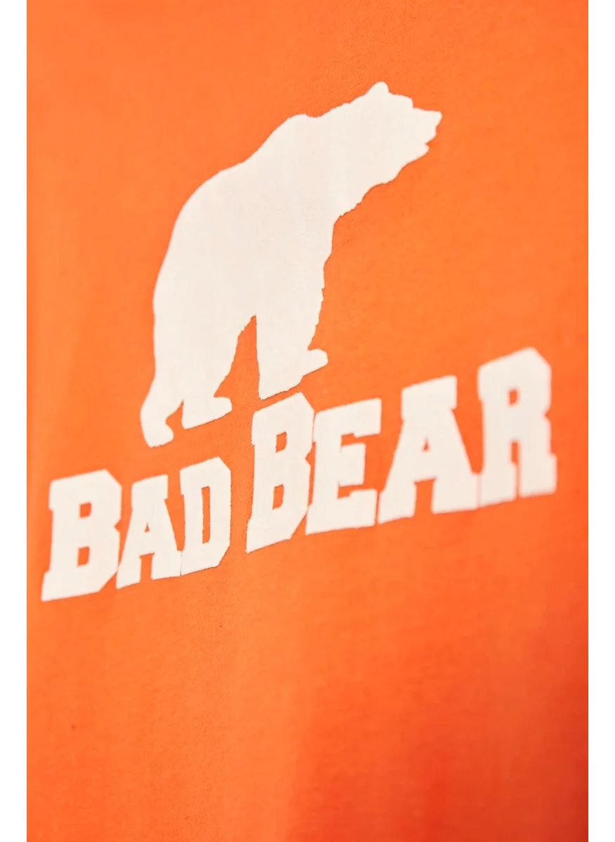 Bad Bear Bear Tee Kids Orange T-Shirt Children's T-Shirt