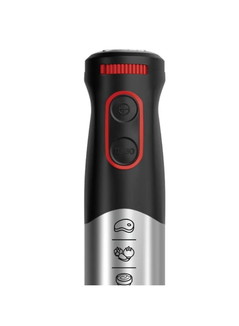 ميانتا طقم خلاط يدوي 450 واط من ميانتا 5 ف1 متكون من قطاعة خضار ولحمة وكوب مقياس وخلاط   مما يسمح لك باستكشاف وصفات وتقنيات جديدة بسهولة. متعدد - Image 5