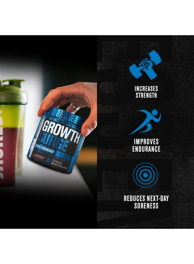 Jacked Factory Growth Surge Creatine Post Workout w/L-Carnitine - Daily Muscle Builder & Recovery Supplement with Creatine Monohydrate, Betaine, L-Carnitine L-Tartrate - 30 Servings, Fruit Punch  - Image 3