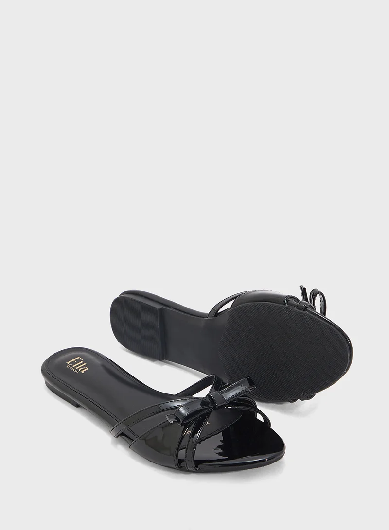 ELLA Flat Sandal With Bow