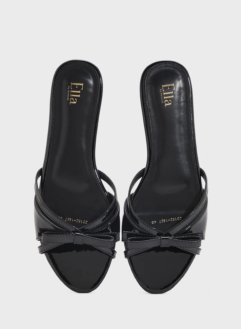 ELLA Flat Sandal With Bow