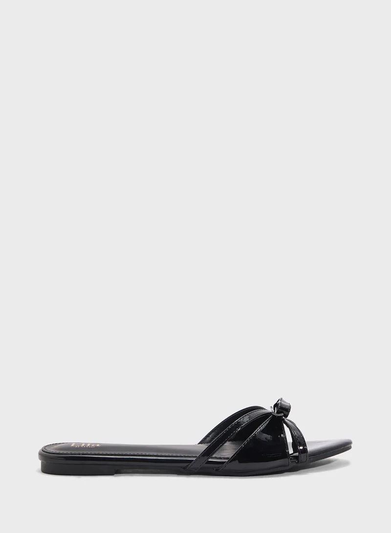 Ella Flat Sandal With Bow