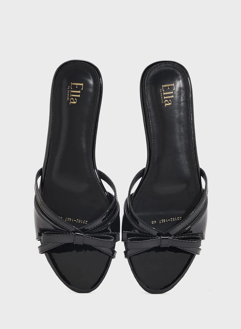 Ella  Flat Sandal With Bow for Women | Best Price UAE