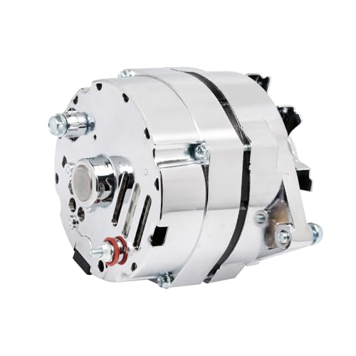 E EZEXPREZE New Chrome 1 Wire Self Exciting Alternator High Output 120Amp Replacement for GM 305 350 BBC SBC 10SI for Chevy for Buick Street Rod Hot Rod - Image 2