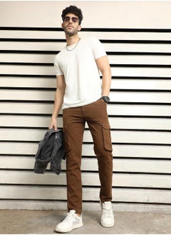 HIGH STAR Men Brown Trousers  - Image 1