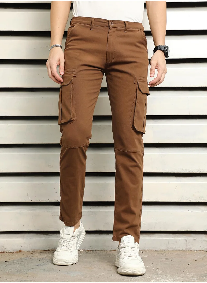 HIGH STAR Men Brown Trousers