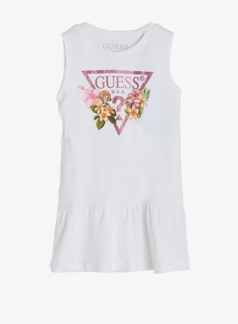 GUESS Kids Graphic Sleeveless Mini Dress - Image 2