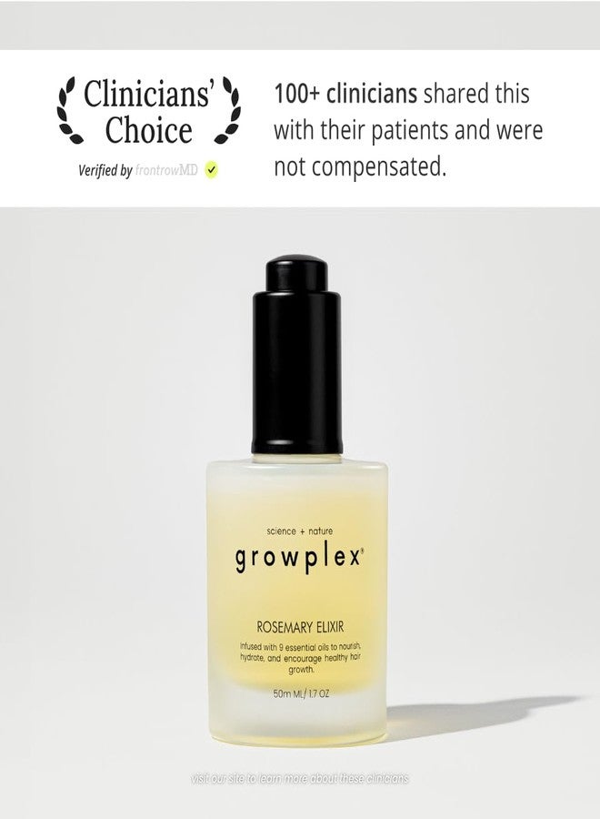 Growplex Rosemary Elixir – Daily Scalp Oil with 9 Essential Oils – Lightweight, Non-Greasy Formula for a Healthy-Looking Scalp – For Men & Women – 2oz - Image 2