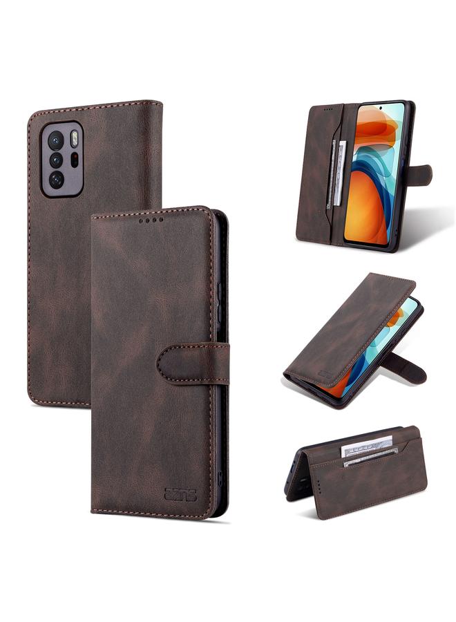 erorex Case For Xiaomi Redmi Note 10 Pro 5G / Poco X3 GT Dream II Skin Feel PU+TPU Horizontal Flip Leather Case with Holder & Card Slots & Wallet - Image 1