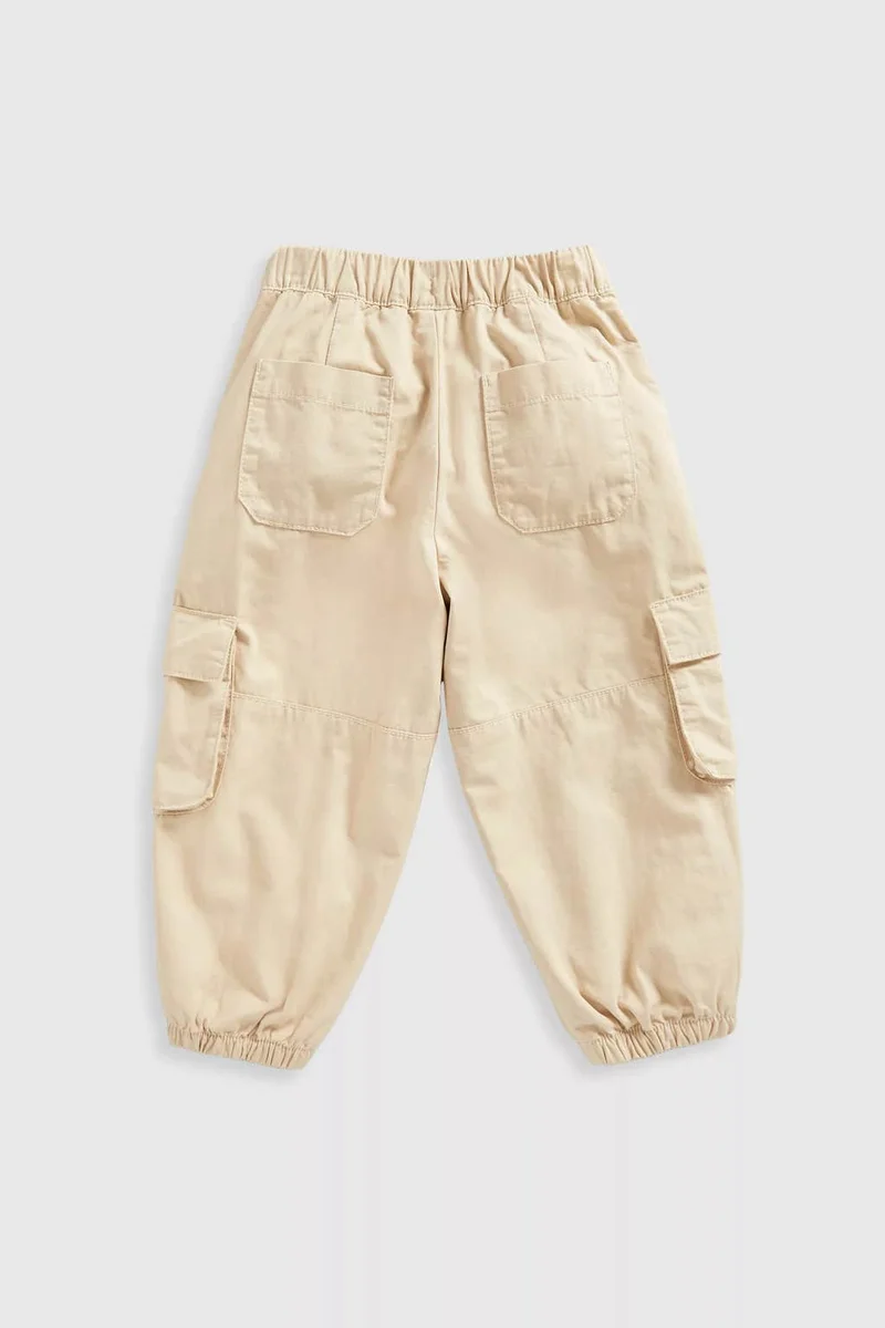 mothercare Beige Parachute Trousers