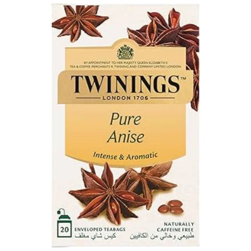 Twinings Pure Anise Tea Bags Intense And Aromatic- 20 Tea Bags