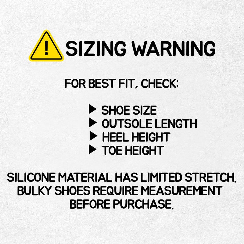 FOOTINSOLE.COM Waterproof Silicone Rubber Shoe Covers for Rain, Non-Slip Easy-handy Water Resistant Overshoes Outdoor Cycling Hiking Protectors Apply to Men, Women, Kids (Large, BLACK) - Image 4