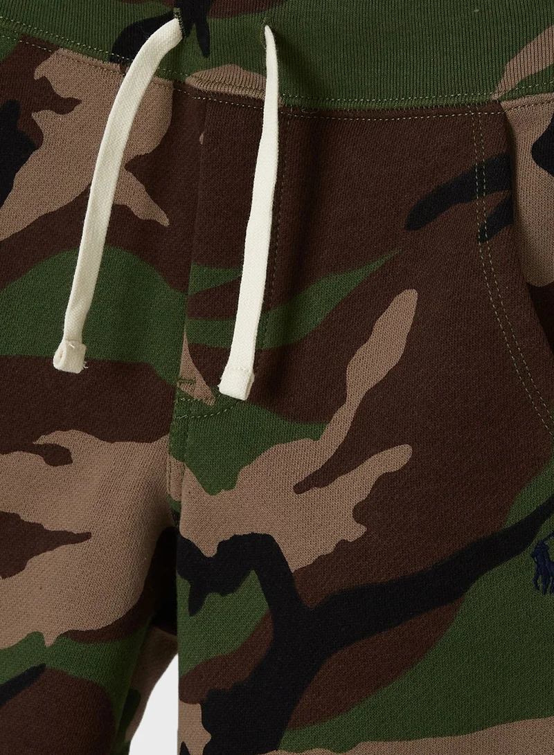 POLO RALPH LAUREN Kids Camo Print Sweatpants