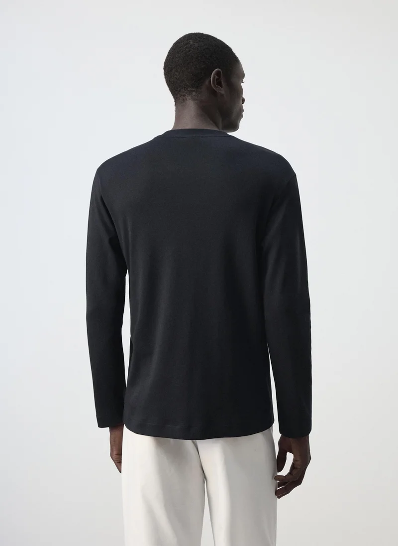 Mango Man  100% cotton T-shirt regular fit for Men | Best Price UAE