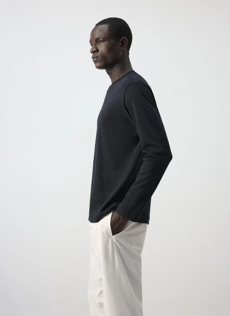 Mango Man  100% cotton T-shirt regular fit for Men | Best Price UAE