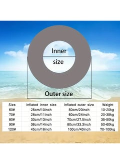 Goolsky 1pc Smiling Face Swimming Ring, Swimming Float With Handle, Pool Party Toys(60#)  - Image 3