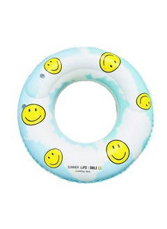 Goolsky 1pc Smiling Face Swimming Ring, Swimming Float With Handle, Pool Party Toys(60#)  - Image 4