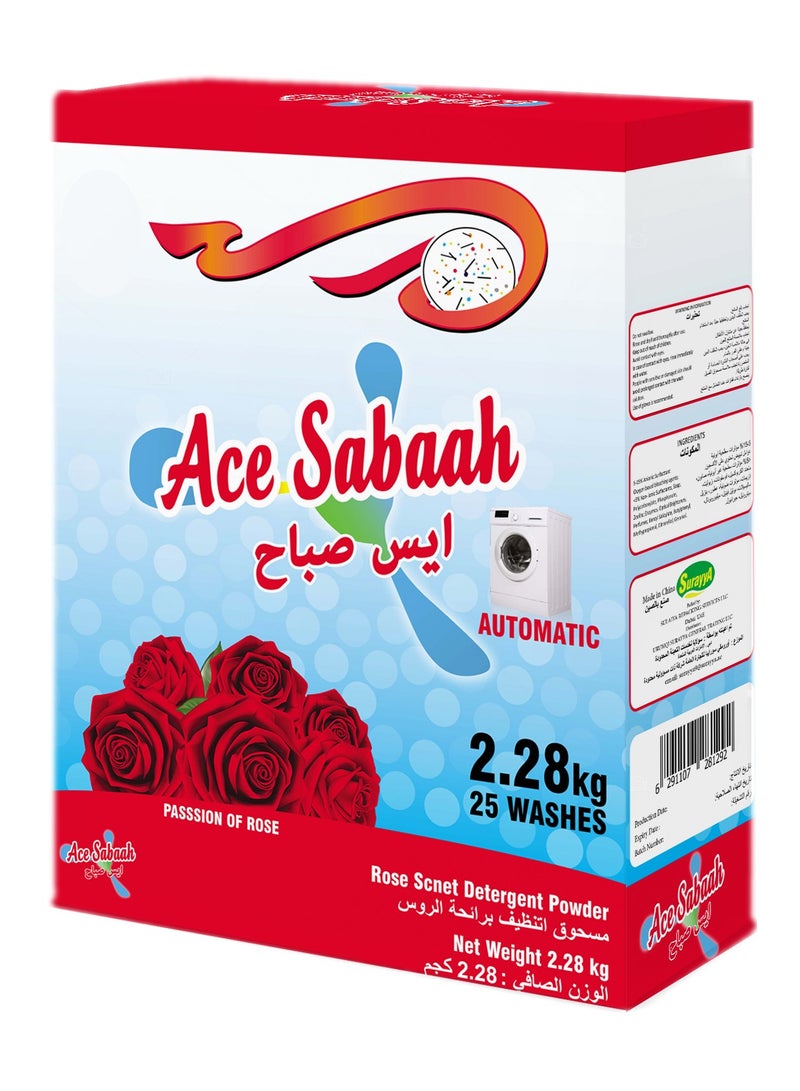 Rose Original Scent Detergent Stain free Clean Laundry Washing Powder 2.28Kg