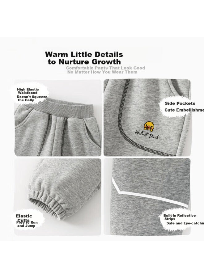 Walnut Duck Little Yellow Duck Kids Sweatpants Spring New Boys Casual Jogger Pants Cute Trousers - Image 4