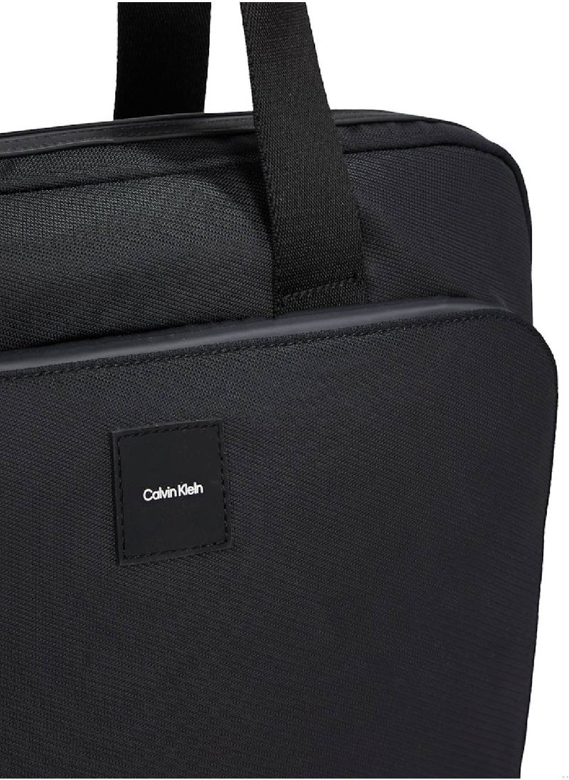 CALVIN KLEIN Men's Ck Essential Laptop Bag - Polyester, Black  - Image 5