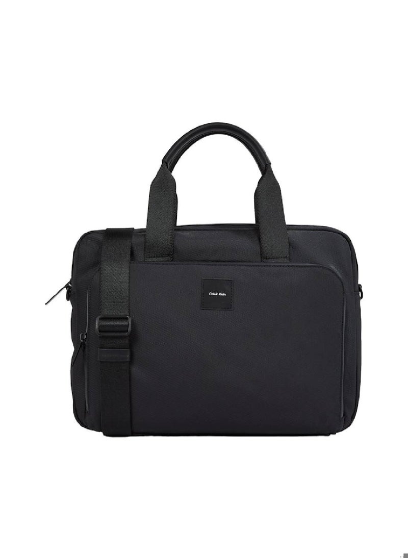 CALVIN KLEIN Men's Ck Essential Laptop Bag - Polyester, Black  - Image 1