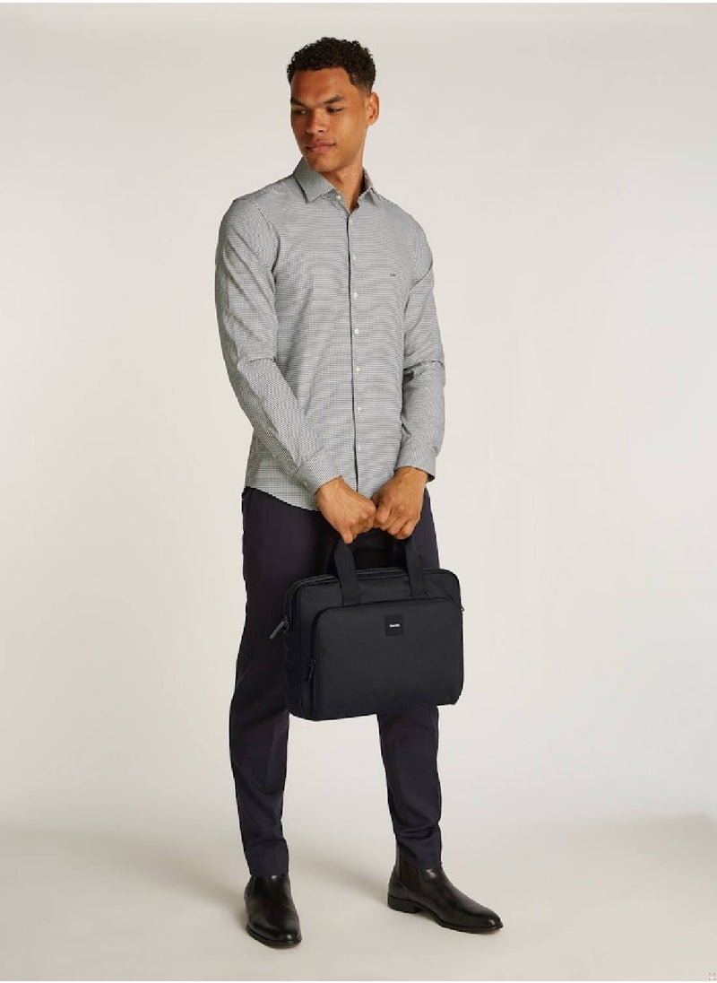 CALVIN KLEIN Men's Ck Essential Laptop Bag - Polyester, Black  - Image 2