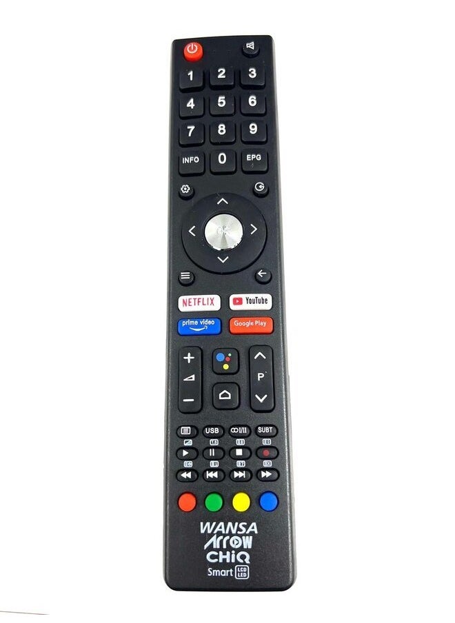 Wansa Wansa Smart TV Remote Control Black  - Image 1