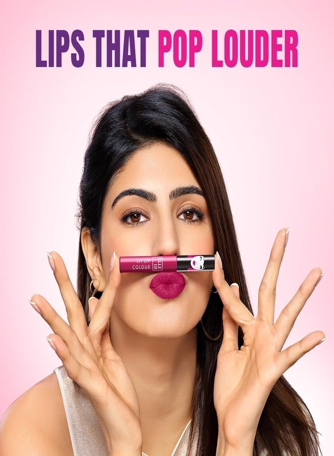 إل 18 أحمر شفاه سائل Elle 18 Lit Lip، بلمسة نهائية مطفية، لون أحمر داكن، يدوم حتى 16 ساعة، مقاوم للتلطخ والانتقال، سهل الاستخدام بمسحة واحدة، سريع الجفاف | 5.6 مل - Image 5