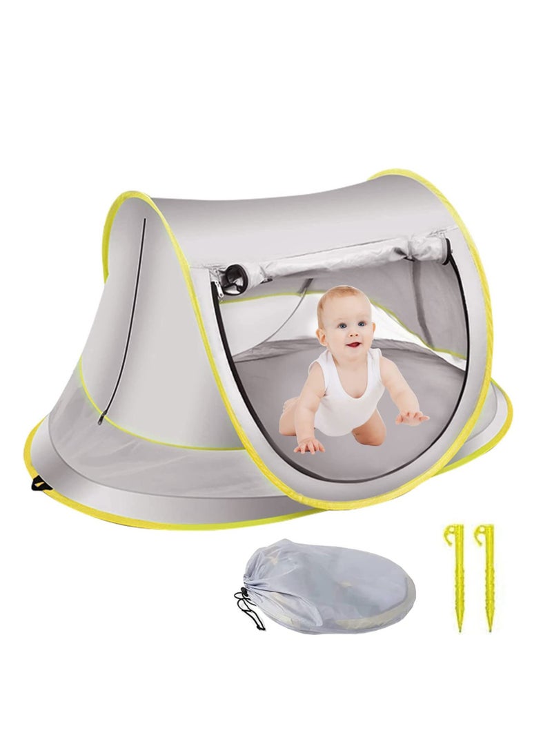 Excefore Baby Beach Tent, Pop Up Sun Shade, Kids Game Tent Portable Pop Up Outdoor UPF 50+ with Mosquito Net,, Kid Outdoor Camping Sunshade, for Infant, Kids Outdoor Travel, Camping - Image 1