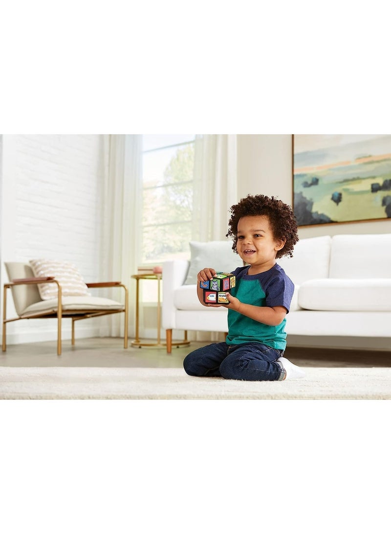 VTech Baby Twist & Teach Animal Cube, Baby Sensory Toy with Music, Lights, Colours, Baby Interactive, Educational Gift Suitable for 18, 24, 36 months Boys & Girls, English Version - Image 3